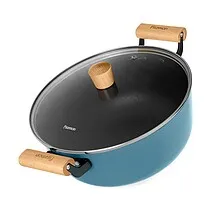 Кастрюля чугунная 28 см / 6 л Seagreen арт. 4015