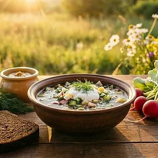 Идеальный рецепт окрошки на квасе