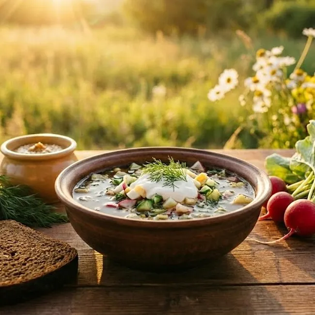 Идеальный рецепт окрошки на квасе