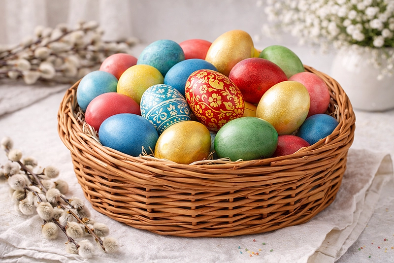 Как правильно красить яйца на Пасху