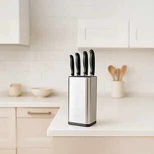 Подставка стальная для кухонных ножей 10,5 х 10,5 х 23 см арт. 12888