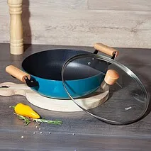 Сотейник 28 см / 4 л (эмалированный чугун) Seagreen