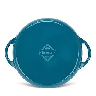 Сковорода-гриль чугунная эмалированная 30 см арт. 4044