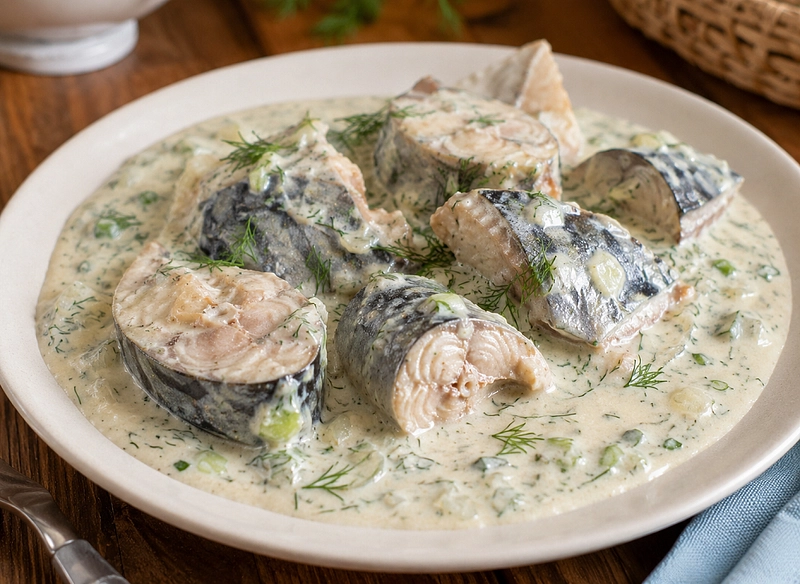 Тушеная скумбрия: рецепт с луком и морковью