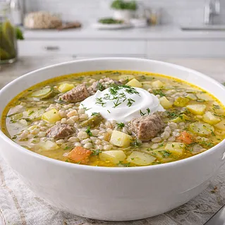 Рассольник: классический рецепт с перловкой