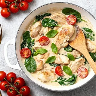 Курица в сливочном соусе: простой и нежный рецепт