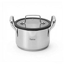 Кастрюля из нержавеющей стали индукционная 1,9 л / 16 см Fabia