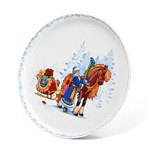 Фарфоровая тарелка 21 см "С Новым годом!" арт. 16040