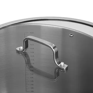 Кастрюля из нержавеющей стали 34 см / 19 л Esaad