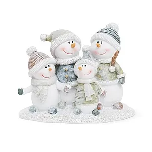 Статуэтка "Семья снеговиков" 10 см (полирезин)