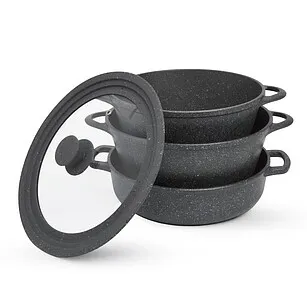 Набор посуды 4 пр. (алюминий) Unique pro