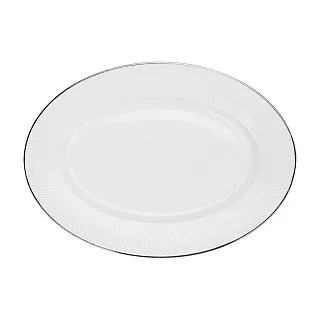 Фарфоровое овальное блюдо 29,5 х 21,5 см Platinum