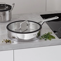 Глубокая сковорода с крышкой 24 см Fabia