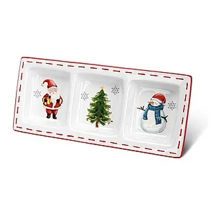 Менажница из доломита 31,5 х 14 см Merry Christmas арт. 0377