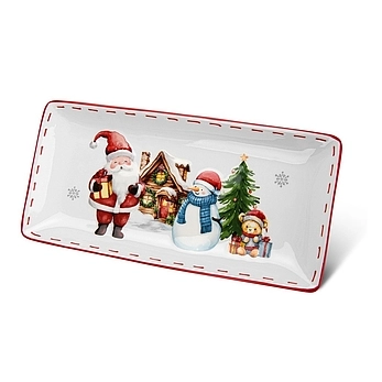 Блюдо сервировочное 34 см Merry Christmas арт. 0373