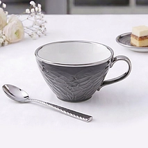Кружка фарфоровая 220 мл Elegante gray арт. 13460