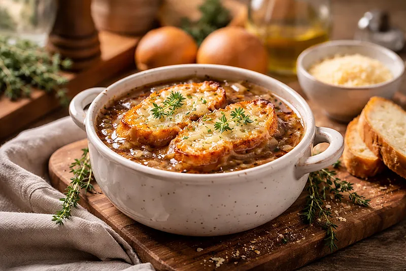 Луковый суп: рецепт французской классики с сырной шапкой