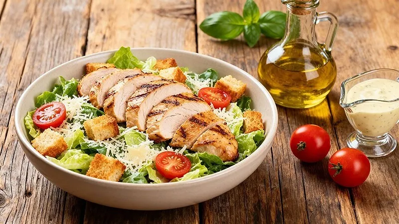 Салат Цезарь: классический рецепт с курицей пошагово