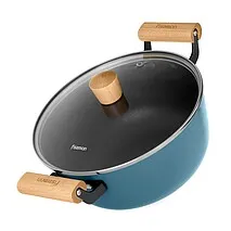 Кастрюля чугунная 24 см / 4 л Seagreen арт. 4014