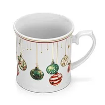 Кружка фарфоровая 450 мл Christmas balls