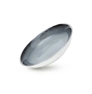 Тарелка из фарфора глубокая 21х 4 см Elegante gray