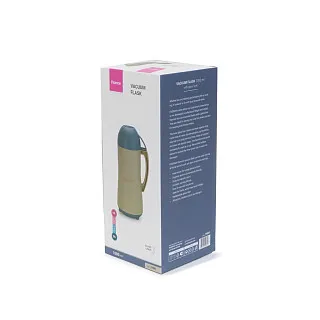 Термос для чая 1 л (стеклянная колба / пластик) арт. 19851