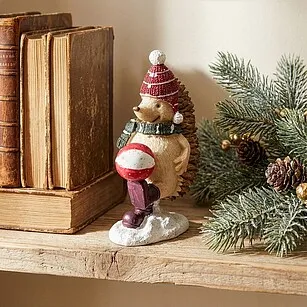 Статуэтка "Ёж с мячом" 10 см (полирезин)