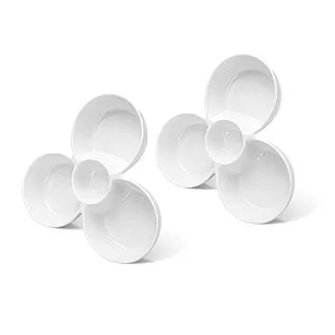 Менажницы фарфоровые 4 секции 25,7 см / 2 шт