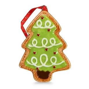 Елочная игрушка из доломита 8 х 5,5 см "Ёлочка" арт. 0414