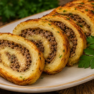 Картофельный рулет – 3 рецепта с фаршем, грибами и курицей