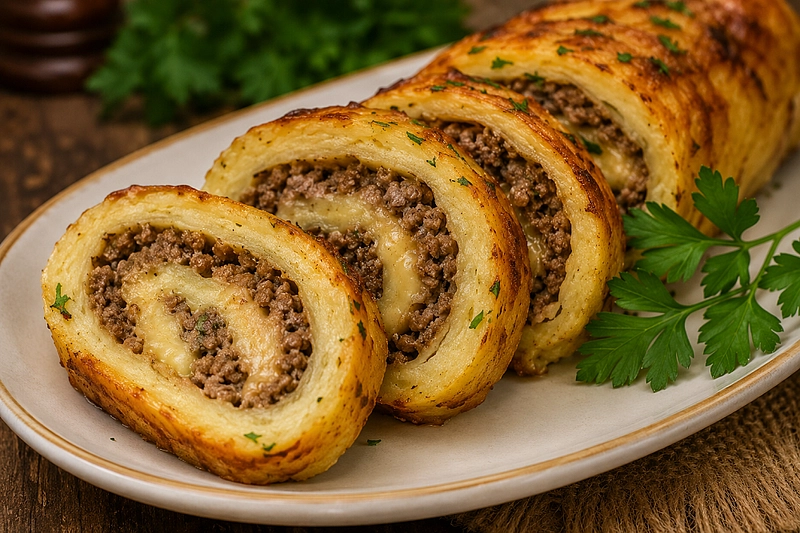 Картофельный рулет – 3 рецепта с фаршем, грибами и курицей