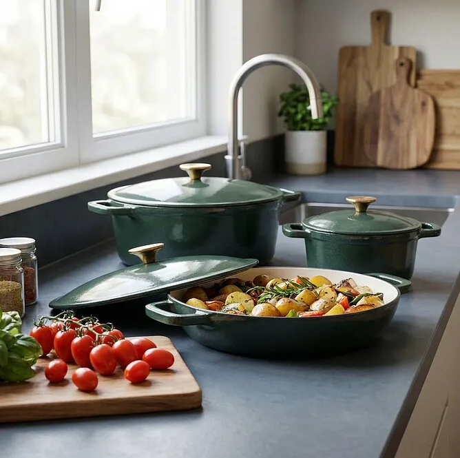 Le Mans green эмалированный чугун