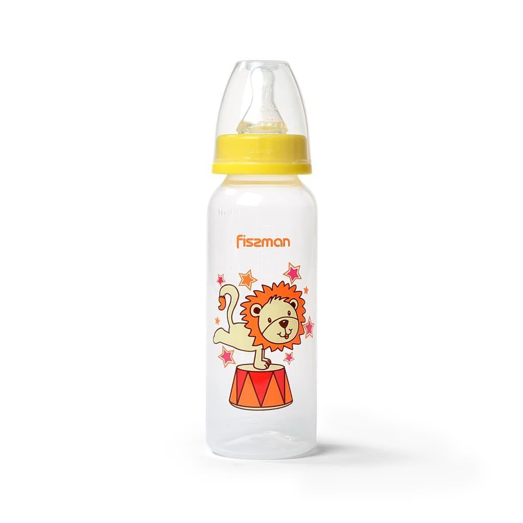 Детская бутылочка для кормления пластиковая Желтая 240мл