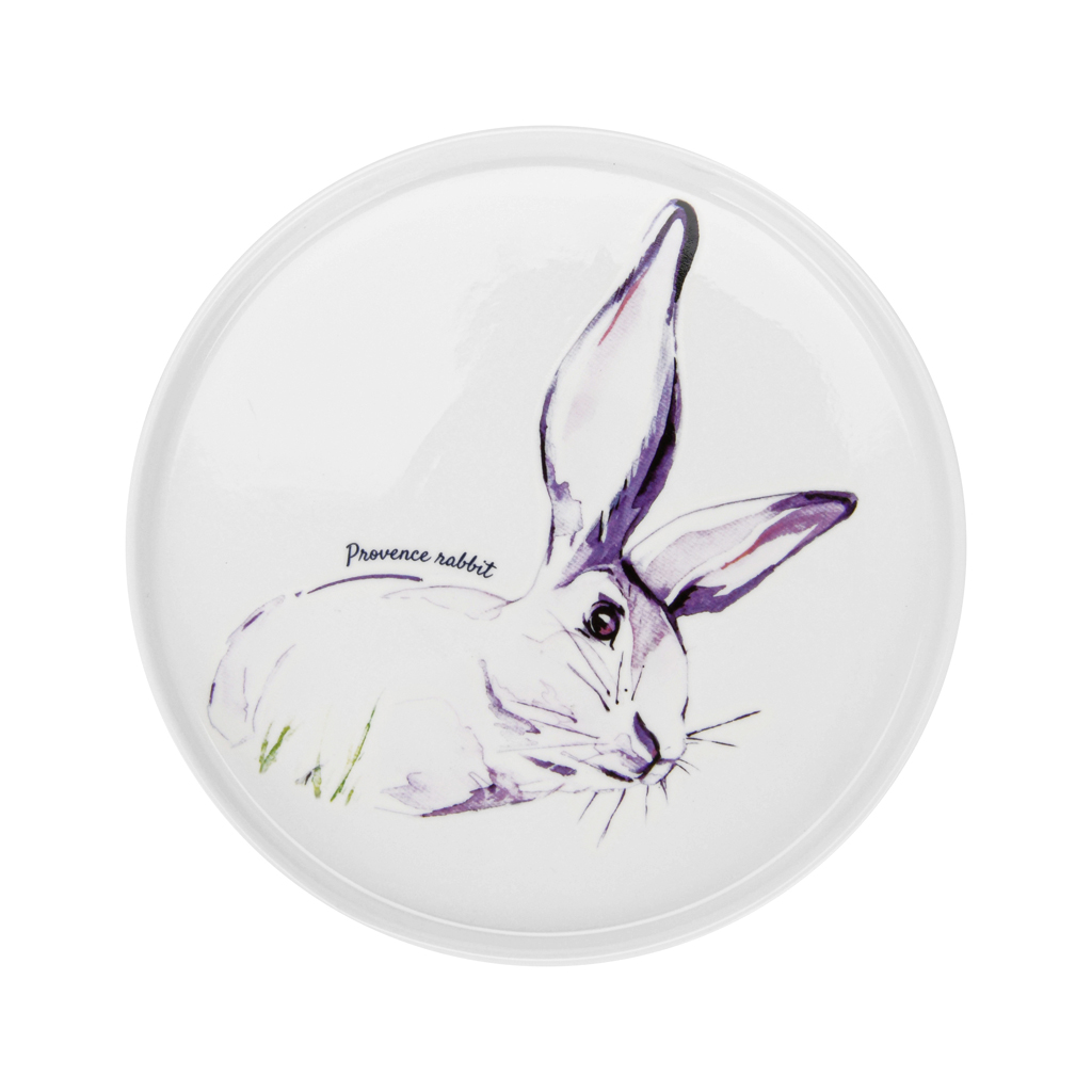 Тарелка фарфоровая 20 см Provence rabbit