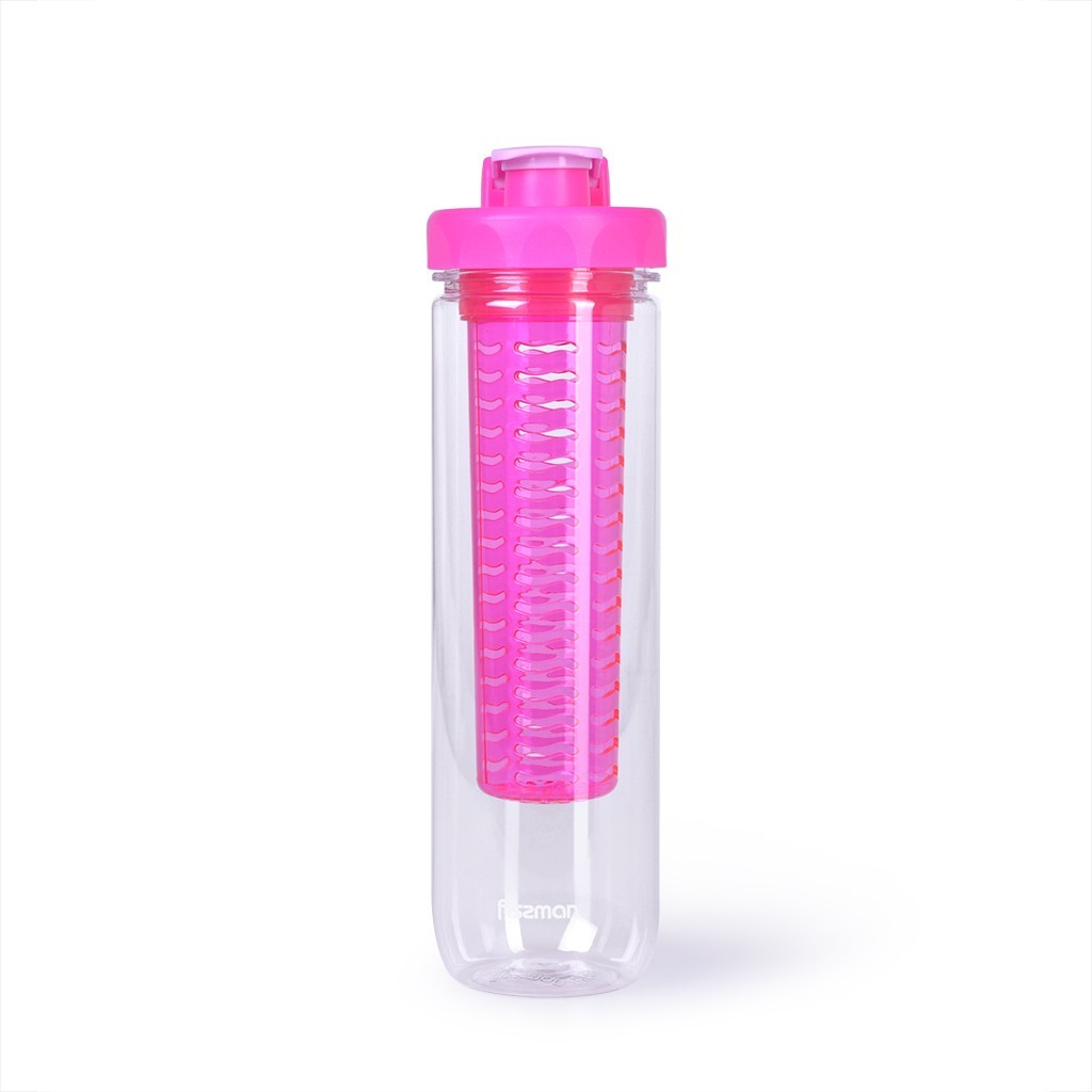 Бутылка для воды пластиковая со съемным фильтром 800мл / 26см