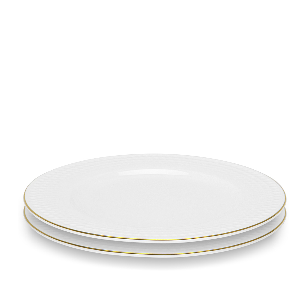 Набор тарелок 2шт из костяного фарфора Noemi 20см