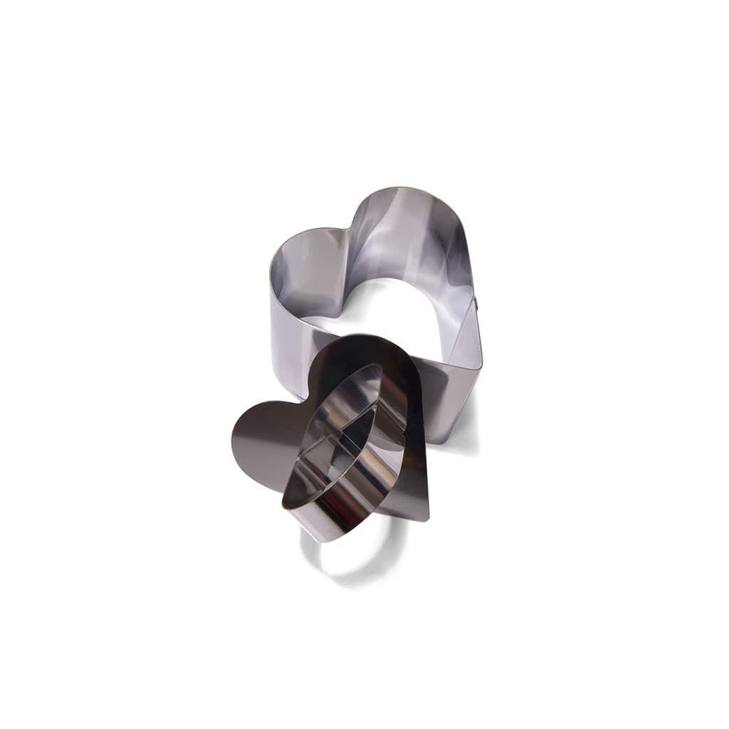 Кулинарное кольцо 7,5x6,8x5,5см в форме сердца (нерж.сталь)
