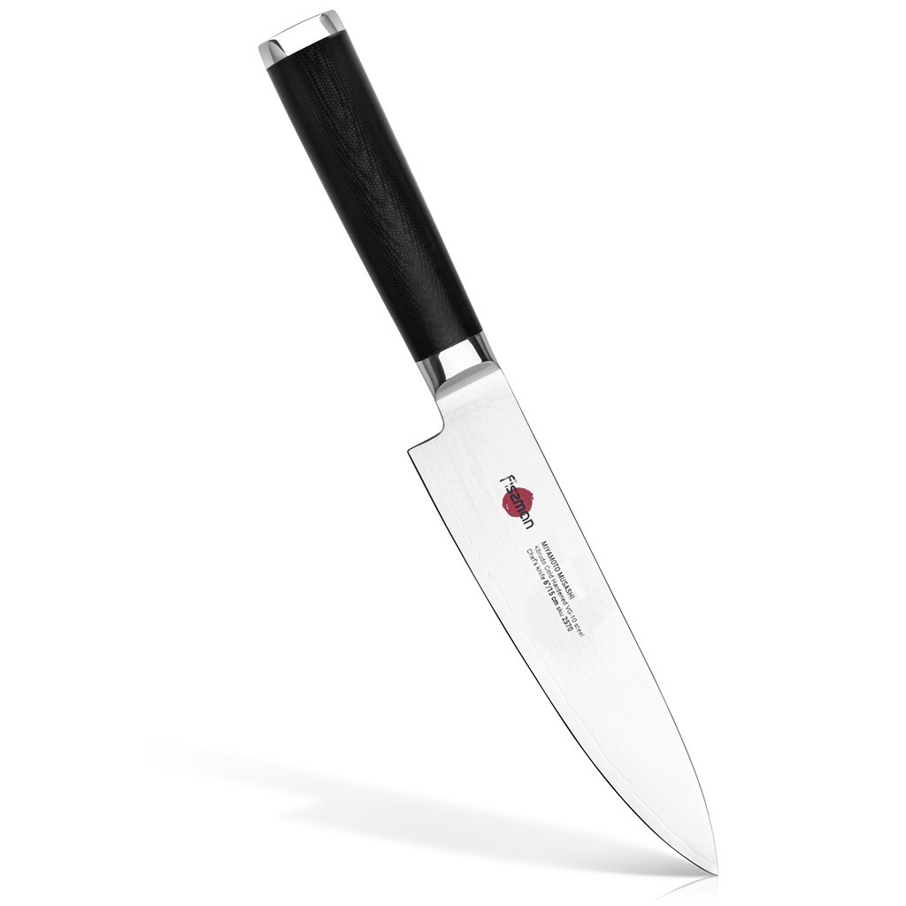 HoReCa Fissman Поварской кухонный нож 15 см Kensei Musashi из дамасской стали