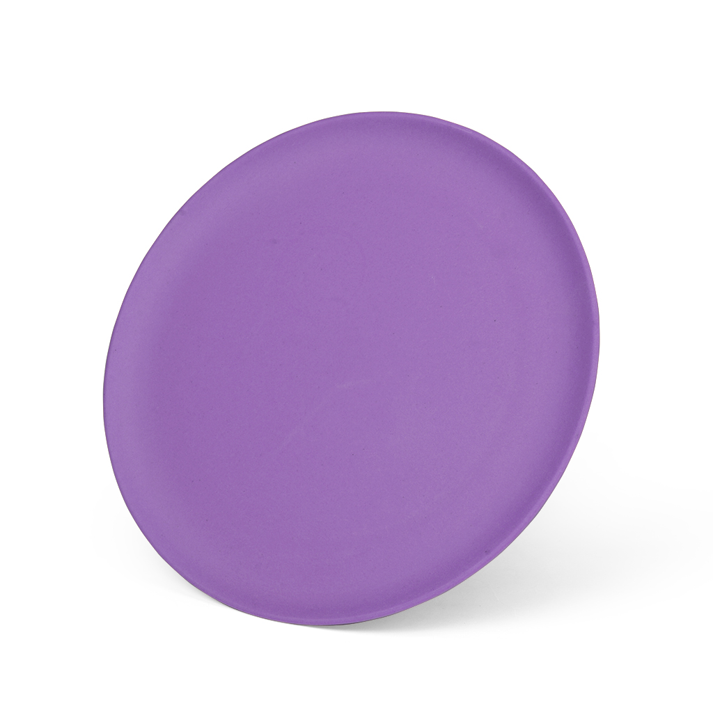 Тарелка 25x1,4см Плоская, цвет Фиолетовый (бамбуковое волокно)