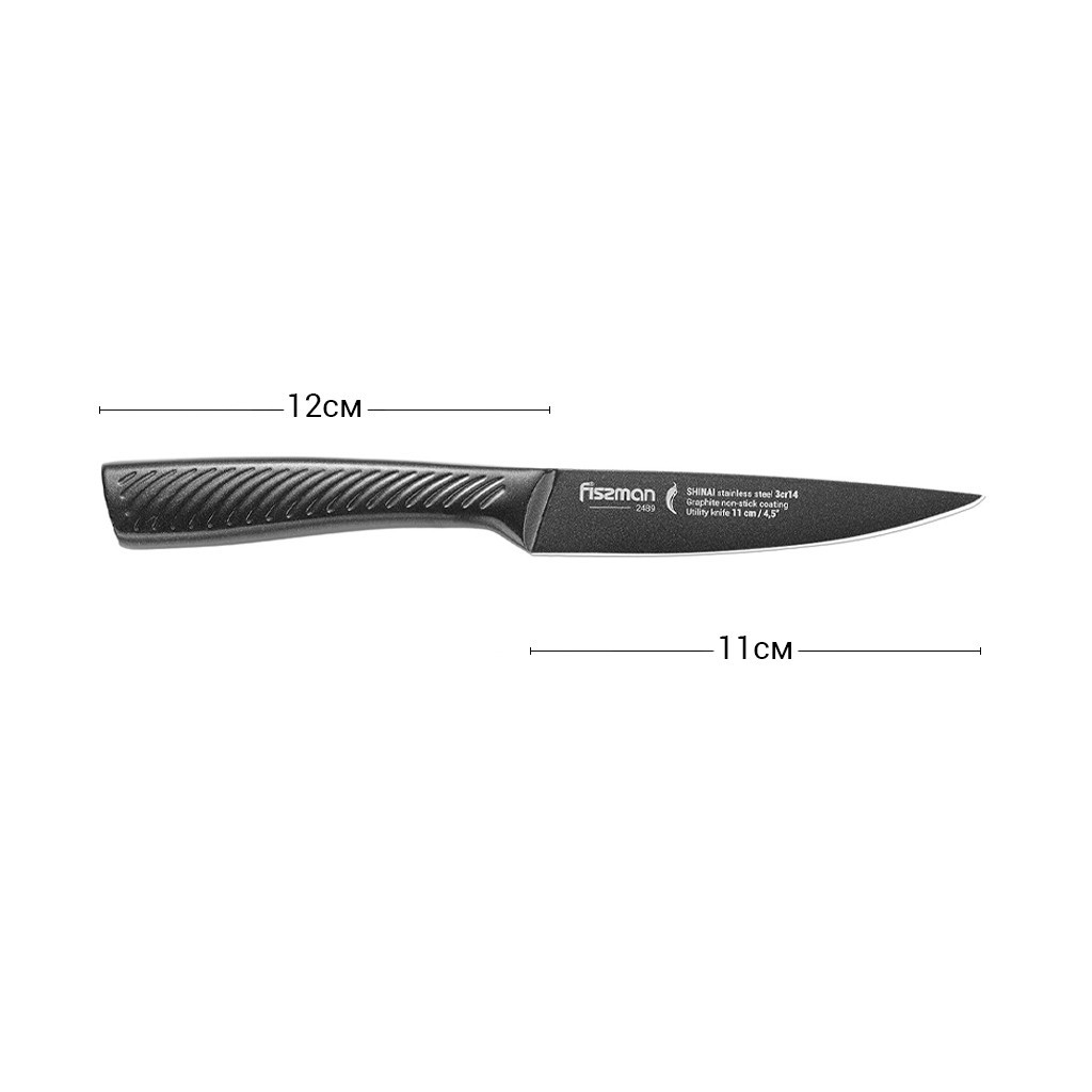 Нож универсальный Shinai Graphite 11см