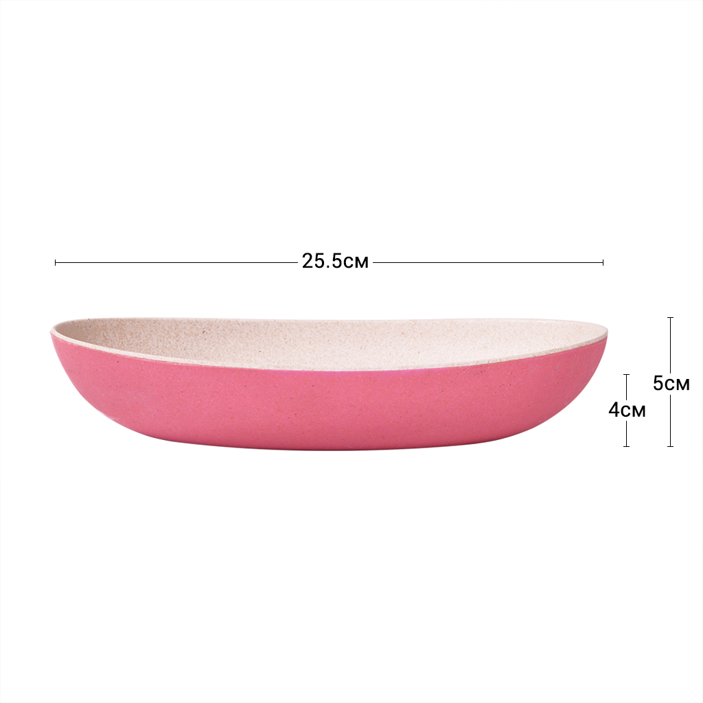 Глубокая тарелка 26см Розовая