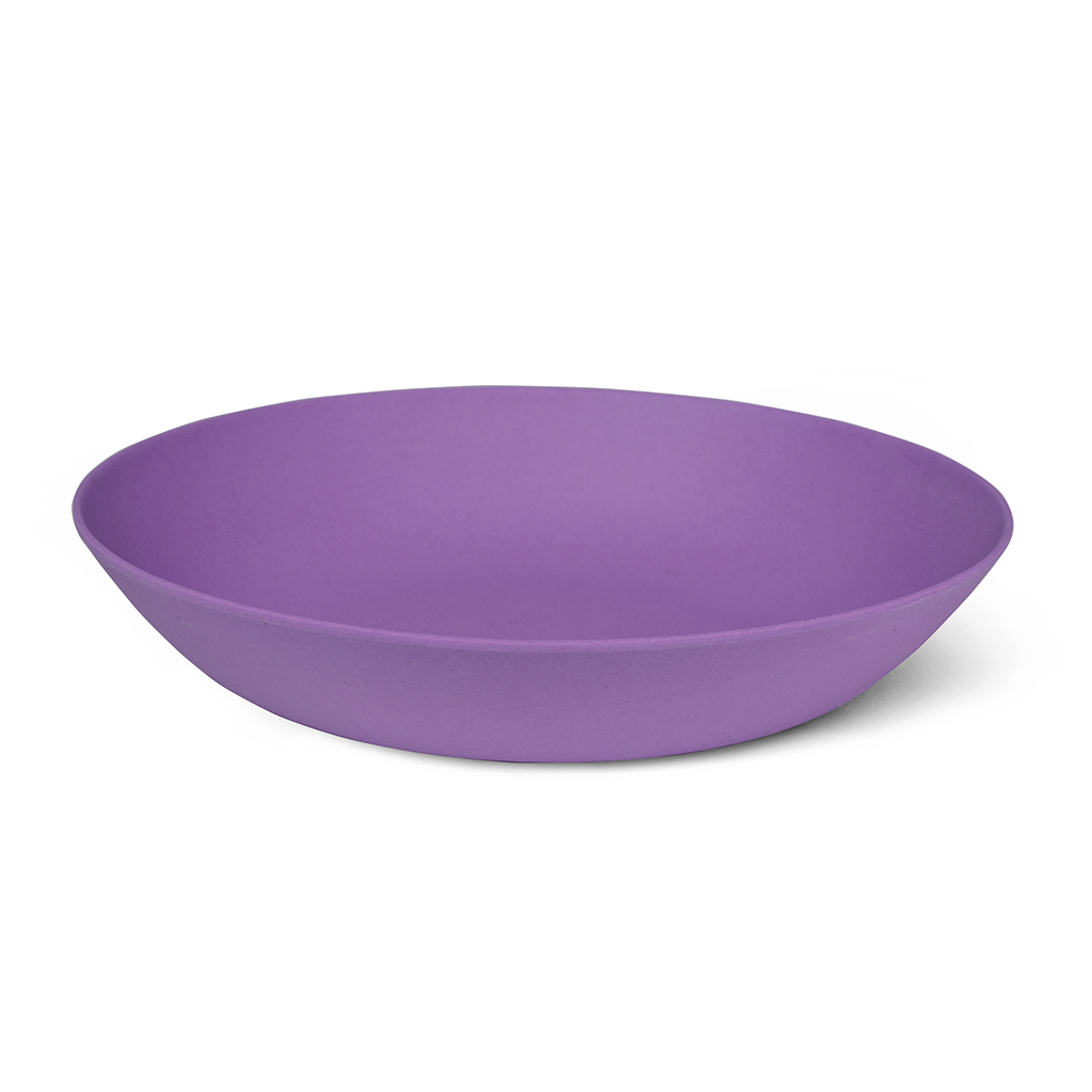 Тарелка 22x4,4см Глубокая, цвет Фиолетовый (бамбуковое волокно)