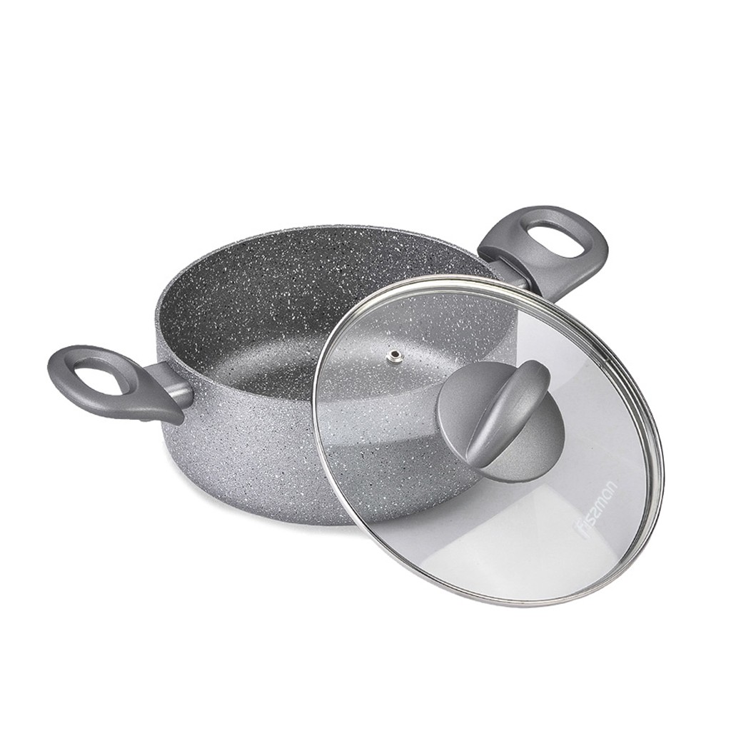 Набор посуды алюминиевый MOON STONE 6 пр. (Ковш -1,6л; Кастрюли: 2,8л / 4,9л)