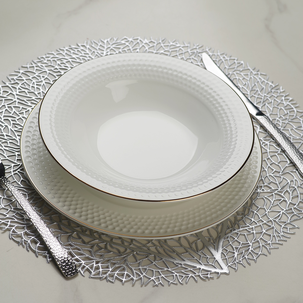 Набор глубоких тарелок 2шт из костяного фарфора Noemi 21,5см