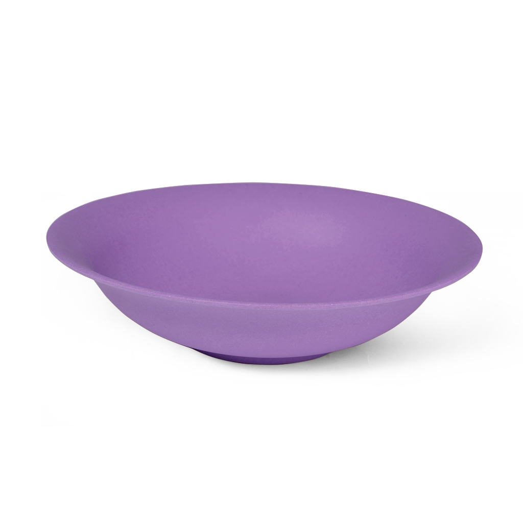 Тарелка 19x5см Глубокая, цвет Фиолетовый (бамбуковое волокно)