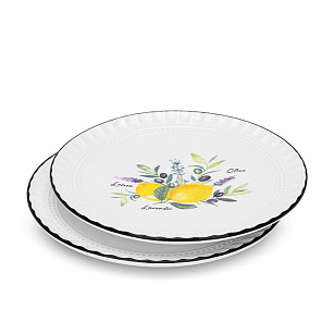 Фарфоровые пирожковые тарелки 16 см / 2 шт Provence