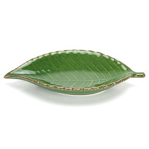 Блюдо сервировочное, 26,5 х 14 х 4 см, керамическое Green