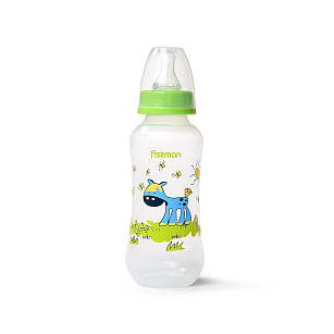 Детская бутылочка для кормления пластиковая Салатовая 300мл