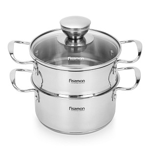 Кастрюля-мини с пароваркой из нержавеющей стали 1,1 л Mini cook