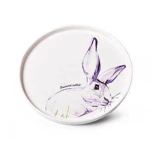 Тарелка фарфоровая 20см Provence rabbit